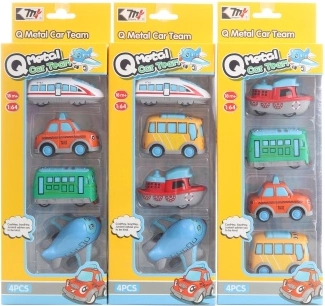 Set de vehicule din metal pentru copii