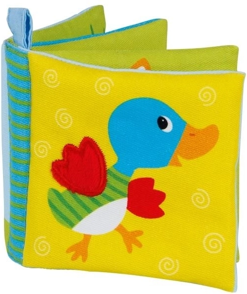 Cărticică colorată din bumbac cu sunete de animale
