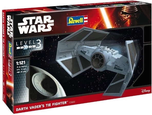 Kit machetă TIE Fighter al lui Darth Vader 1:121 – REVELL STAR WARS