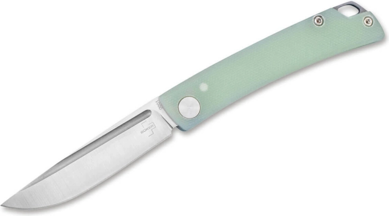 Böker Plus Celos Jade cuțit de buzunar 6,7 cm, G10 verde deschis