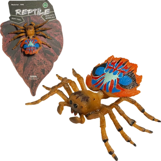 Natura vie: model realist de păianjen păun (peacock spider) 10 cm