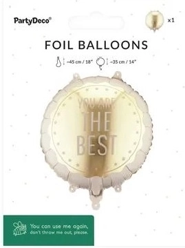Balon din folie „You Are The Best” 35 × 35 cm, variantă mix