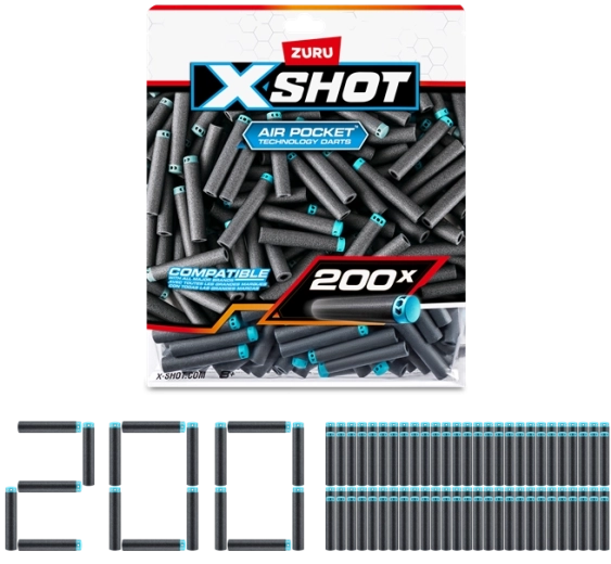 ZURU X-SHOT set de 200 săgeți de schimb