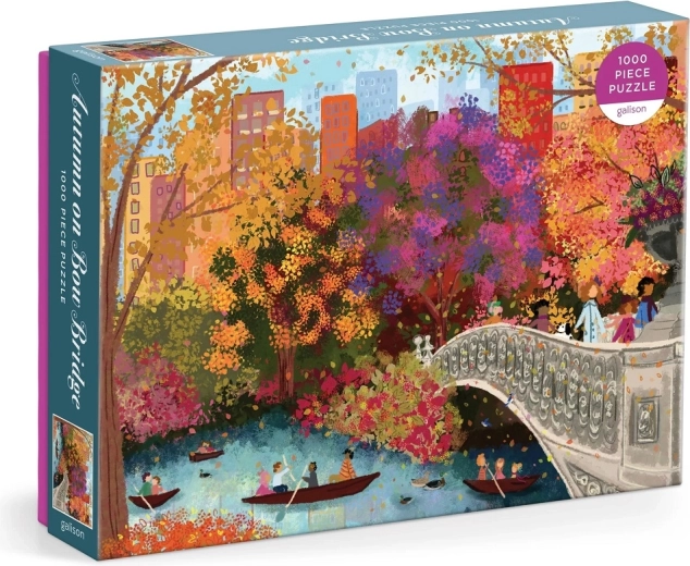 Galison puzzle Toamna pe podul Bow Bridge 1000 piese