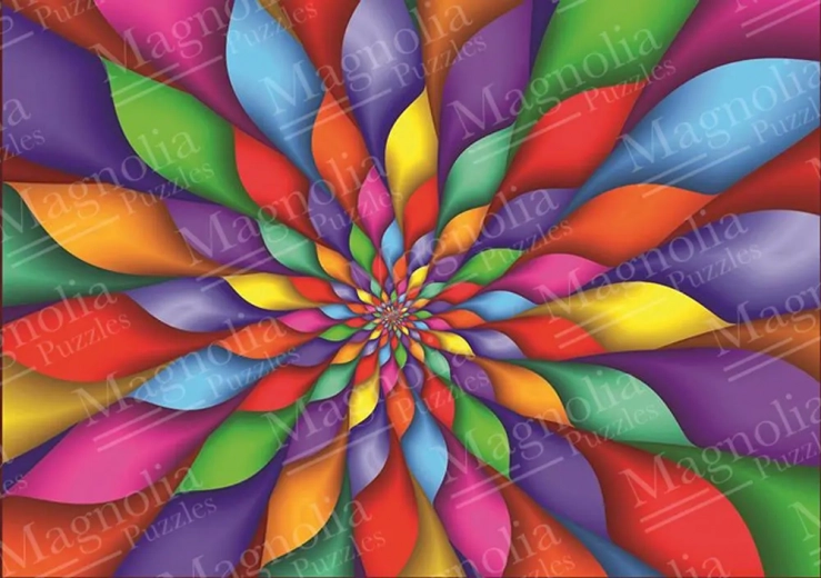 Puzzle petale curcubeu 1000 piese