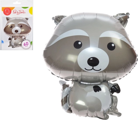 Balon din folie raton – animăluț de pădure, 60 cm