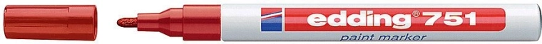 Marker cu lac roșu Edding 751