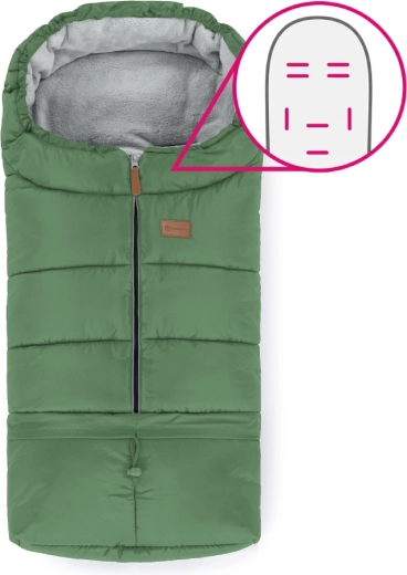 Petite&Mars sac de iarnă reglabil 3în1 Jibot Horizontal Juicy Green