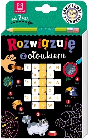 Rezolv cu creionul: Puzzle-uri cu tematică de lemur 7+