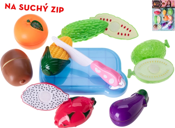 Set de fructe și legume cu scai pentru copii