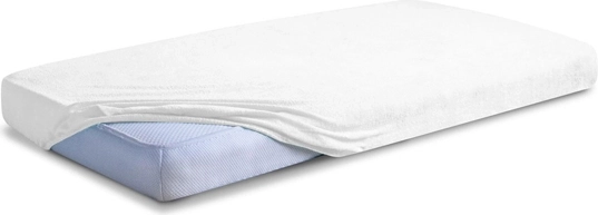 Cearșaf elastic premium din frotir Babymatex, 70 × 140 cm, alb