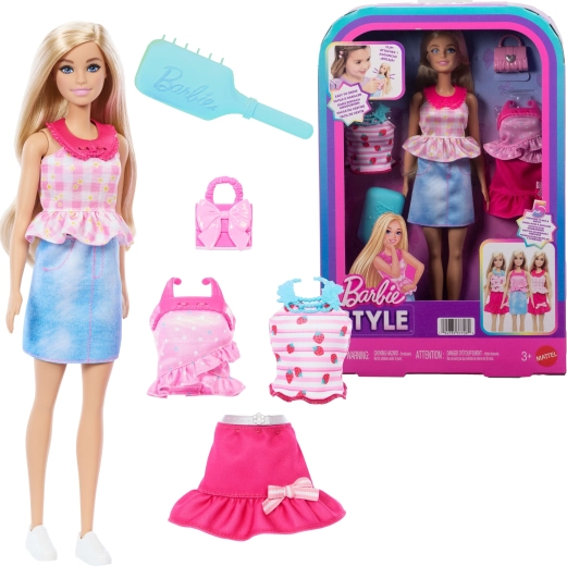 Păpușă fashion Mattel Barbie Style cu set de haine și accesorii