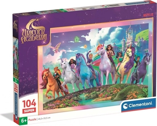 Puzzle Clementoni Unicorn Academy Super 104 piese