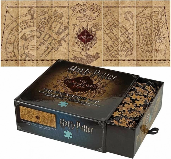 Puzzle panoramic Harry Potter: Harta Ștrengarilor 1000 de piese