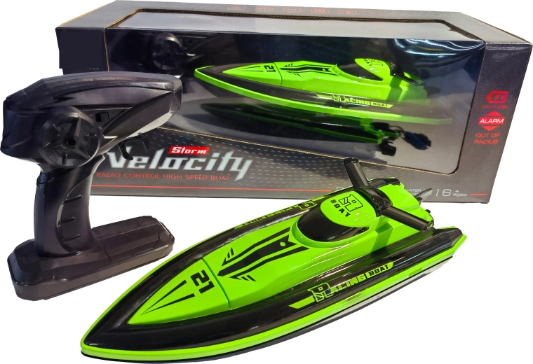 Barcă de curse RC High Speed 1:16 verde-negru Velocity 21