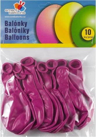 Set baloane gonflabile 10 buc fucsia 26 cm
