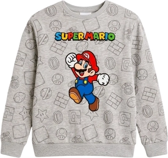 Hanorac gri Super Mario