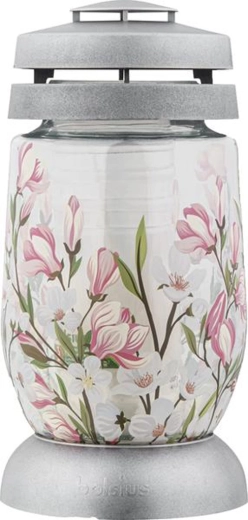 Lampă funerară cu motiv magnolie 22 cm, durată 36 h