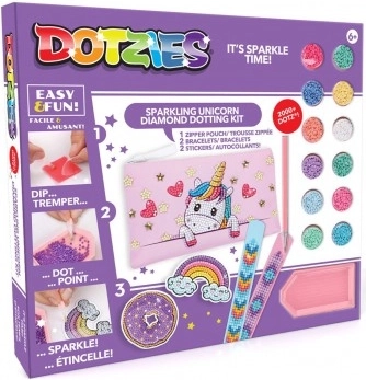 Set creativ Unicorn cu diamante strălucitoare
