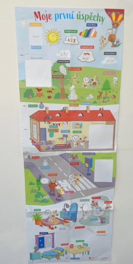Poster motivațional Primele mele succese cu autocolante
