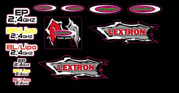 Coală de decalcomanii pentru Lextron Desertbuggy