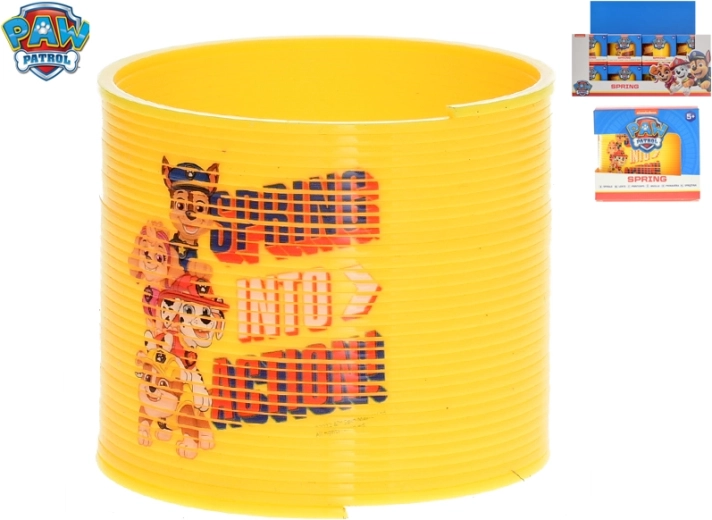 Spirală magică PATRULA CĂȚEILOR – jucărie din plastic galbenă pentru copii de la 5 ani
