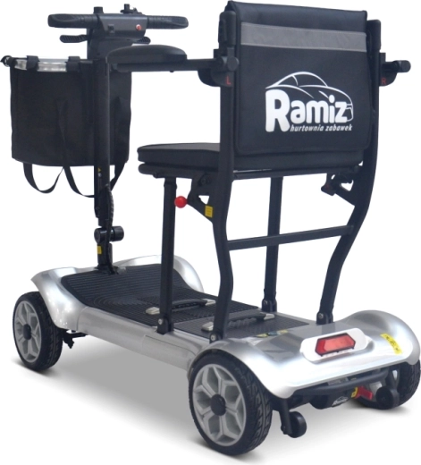 Scuter electric cu patru roți pentru seniori EasyGo – gri