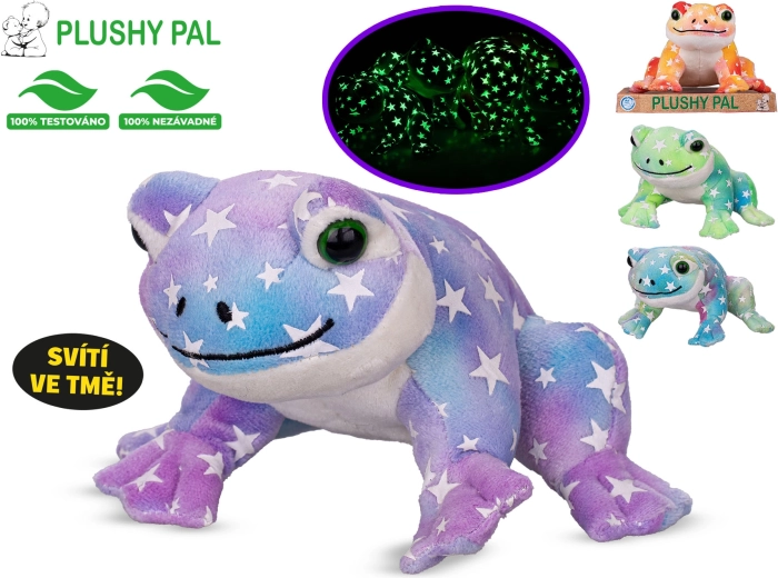 Broască de pluș luminoasă 12 cm
