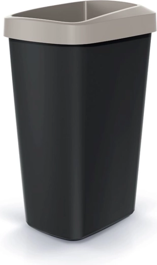 Coș de gunoi Compacta Q Drop 45 l maro deschis