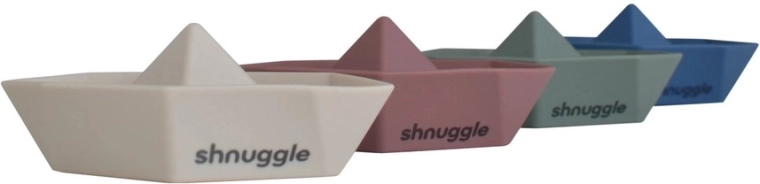 Shnuggle Stack and Sail bărcuțe din silicon stivuibile pentru cadă (set 4 buc.)