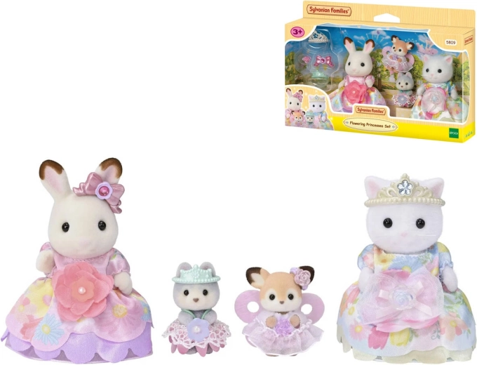 Sylvanian Families Prințesele Florilor – set de 4 figurine
