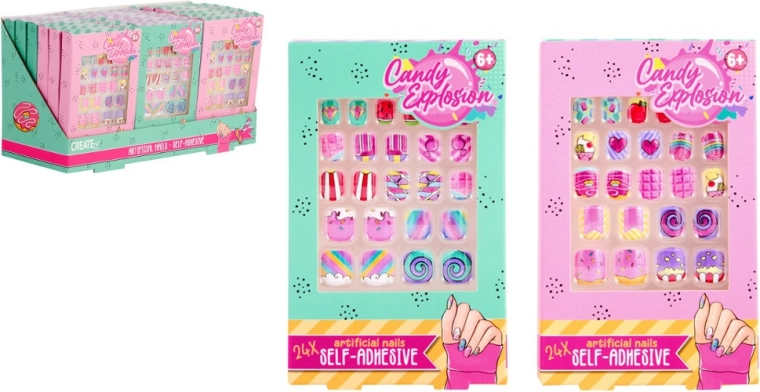 Create It! Candy unghii colorate autoadezive
