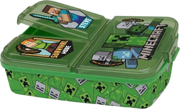 Cutie pentru gustare pentru copii Minecraft verde