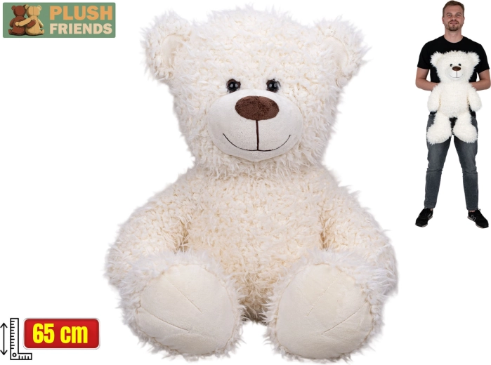 Ursuleț de pluș Plush Friends 65 cm alb