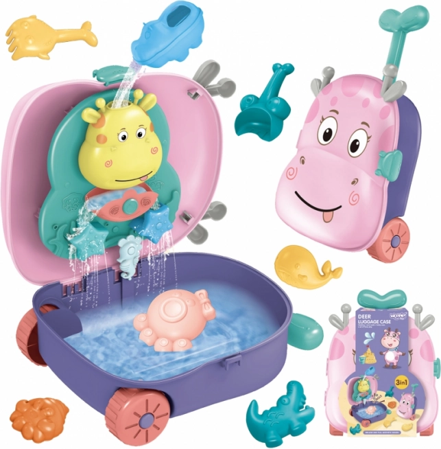 Woopie 3în1 nisipar cu apă tip valiză – Căţel