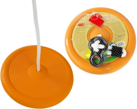 Leagăn rotund tip farfurie pentru copii, portocaliu