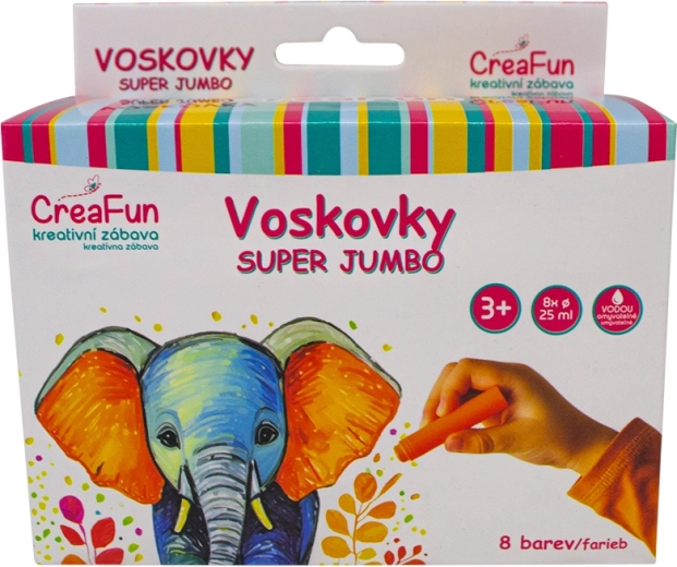 Creioane cerate Super Jumbo 8 culori SPARKYS