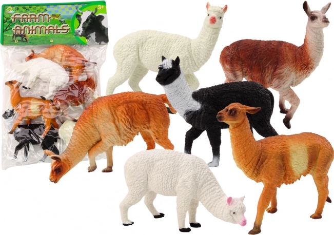 Set figurine Alpaca și Lame 6 bucăți