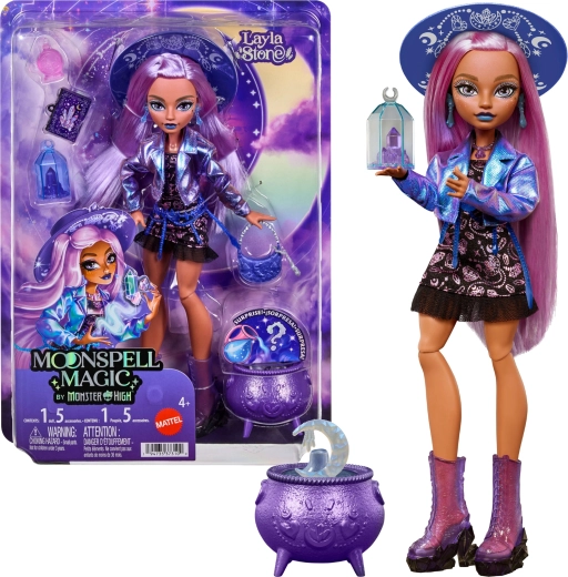 Monster High Moonspell High Layla Stone – păpușă la modă 26 cm cu accesorii
