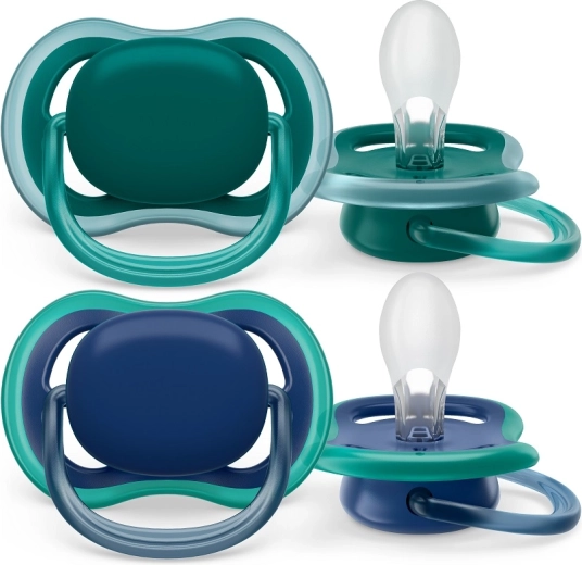 Philips Avent suzetă Ultra Air, 6–18 luni, albastru, 2 buc