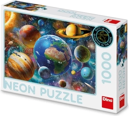 Puzzle Planete Neon 1000 Piese Dino