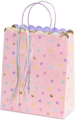 Pungă cadou Gwiazdki (steluțe) 26 × 32 × 13 cm, mix de motive