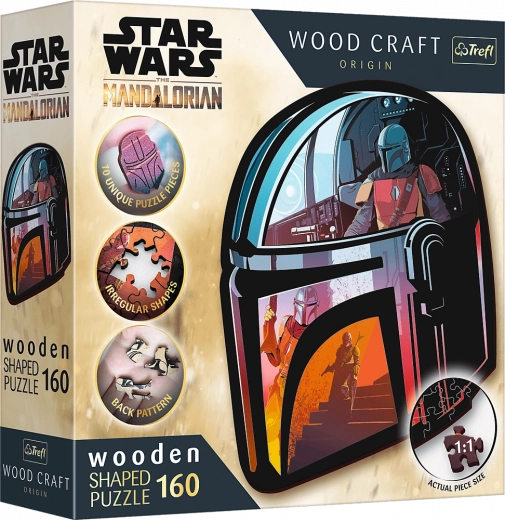 Puzzle din lemn STAR WARS THE MANDALORIAN – 160 de piese