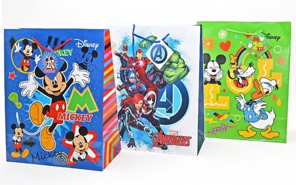 Pungă cadou Disney mare A4 33 cm (mix de motive) - 1 bucată