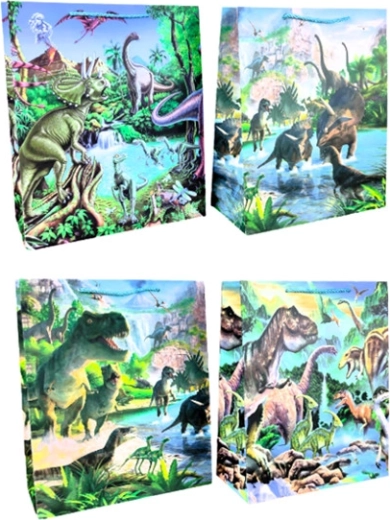 Pungă cadou cu motiv dinozauri