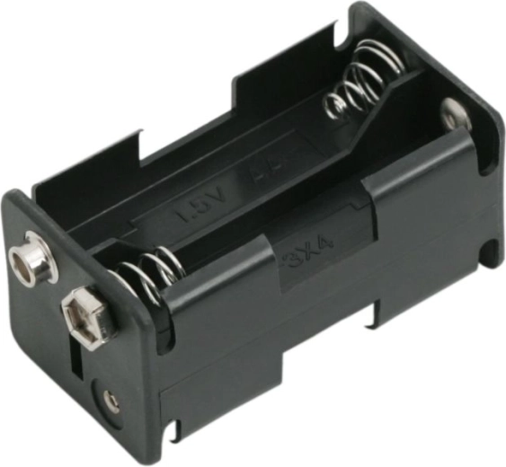 Suport pentru 4 baterii AA cu conector de 9 V