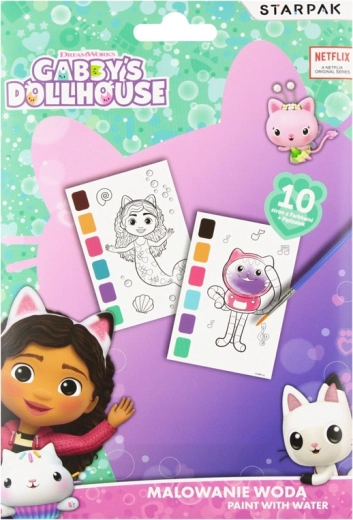 Pictură cu acuarele cu motivul Gabby's Dollhouse