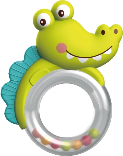 Zornăitoare și jucărie de dentiție crocodil