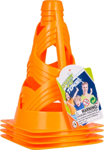 Conuri de antrenament portocalii, set de 4