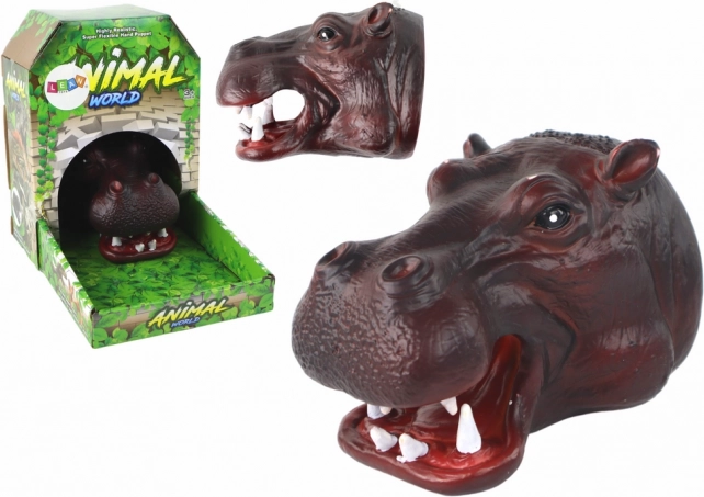 Păpușă de mână din pluș – hipopotam